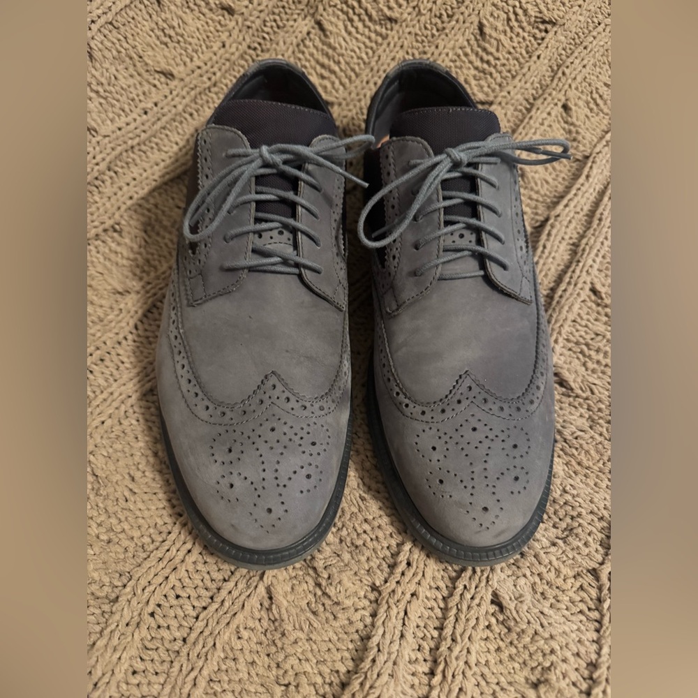 SWIMS Motion Wingtip Oxford Men’s Leather Shoes Grey Sz 11 Gray